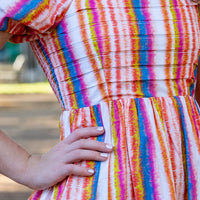 SAMPLE Ava Dress- Dazzle Stripe Sizes 14 and Jr Small