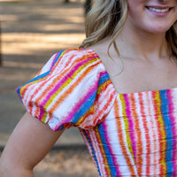 SAMPLE Ava Dress- Dazzle Stripe Sizes 14 and Jr Small