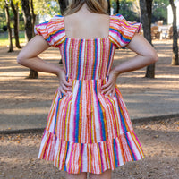 Ava Dress- Dazzle Stripe