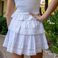 Leighton Skirt - White (Pre-order)