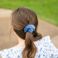 Abby Girls Top in French Blue Blooms