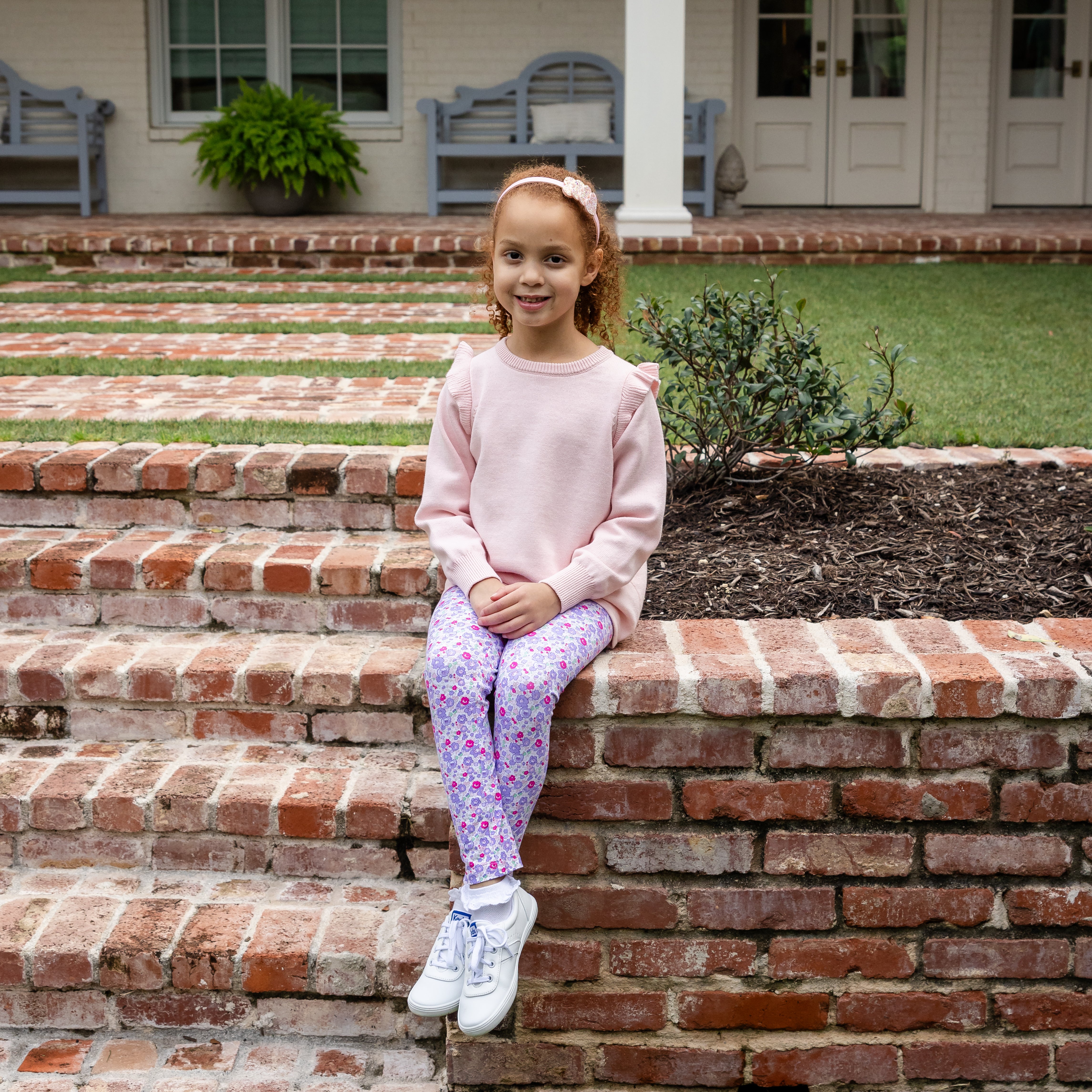 Eyelet Ivy Clara Light Pink Tunic Girls Sweater