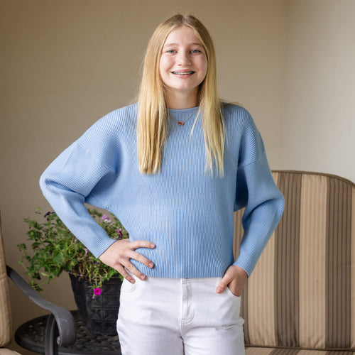 Josie Girls Sweater - Buckingham Blue (Pre-order)