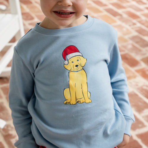 Boys Crew Shirt - Santa's Best Friend (Pre-order)