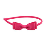 Bow Headband - Electric Pink
