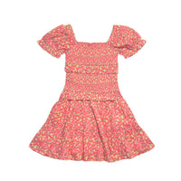 Evelyn Dress - Pink Ditsy- PRE-ORDER