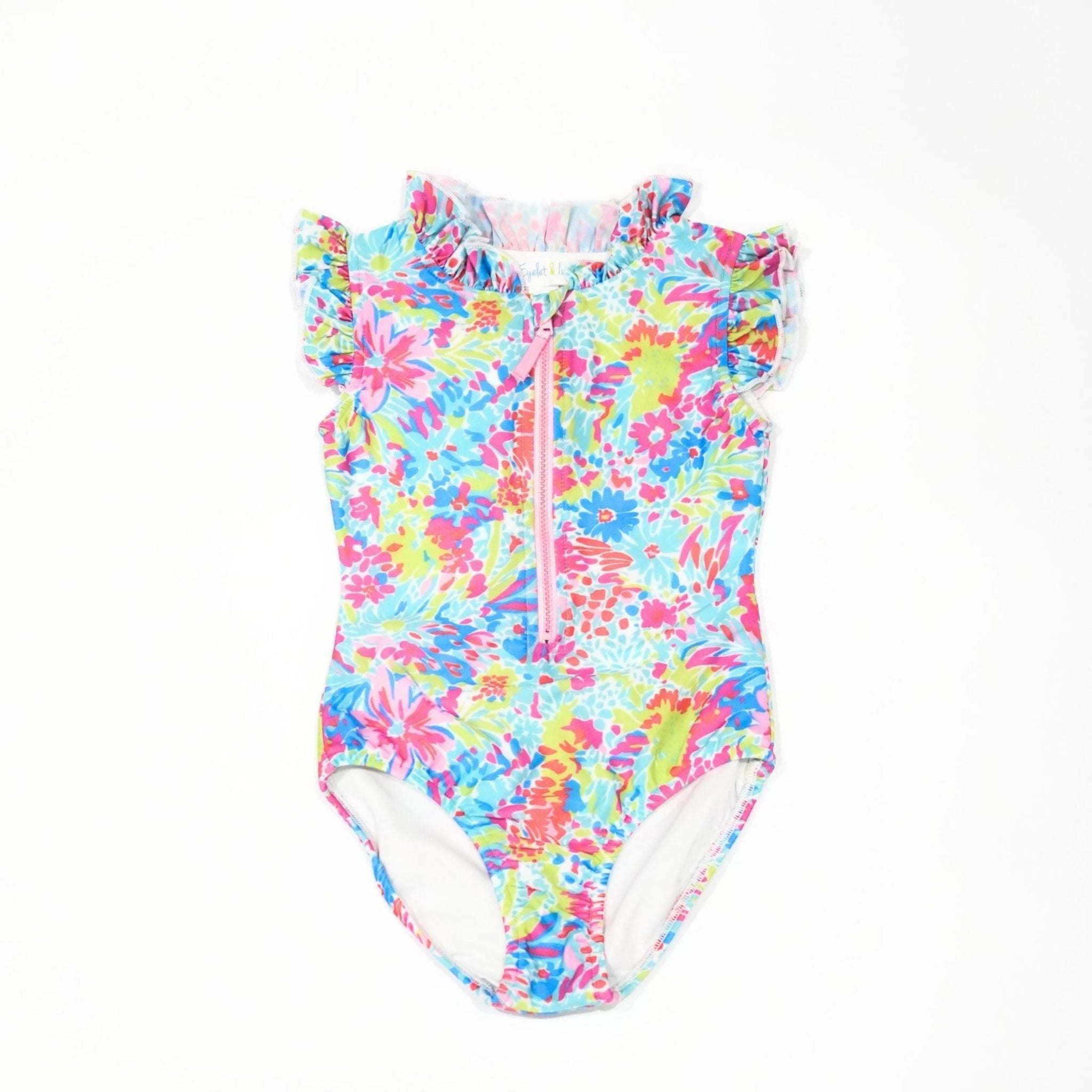 Children's Rashguard Swimsuit in Festive Floral – Eyelet & Ivy