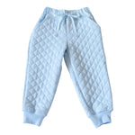 Light Blue Quilted Jogger Pants