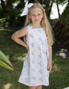 Reese Girls Dress - Vintage Blue Floral (Pre-order)