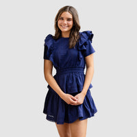 Sarah Dress - Navy