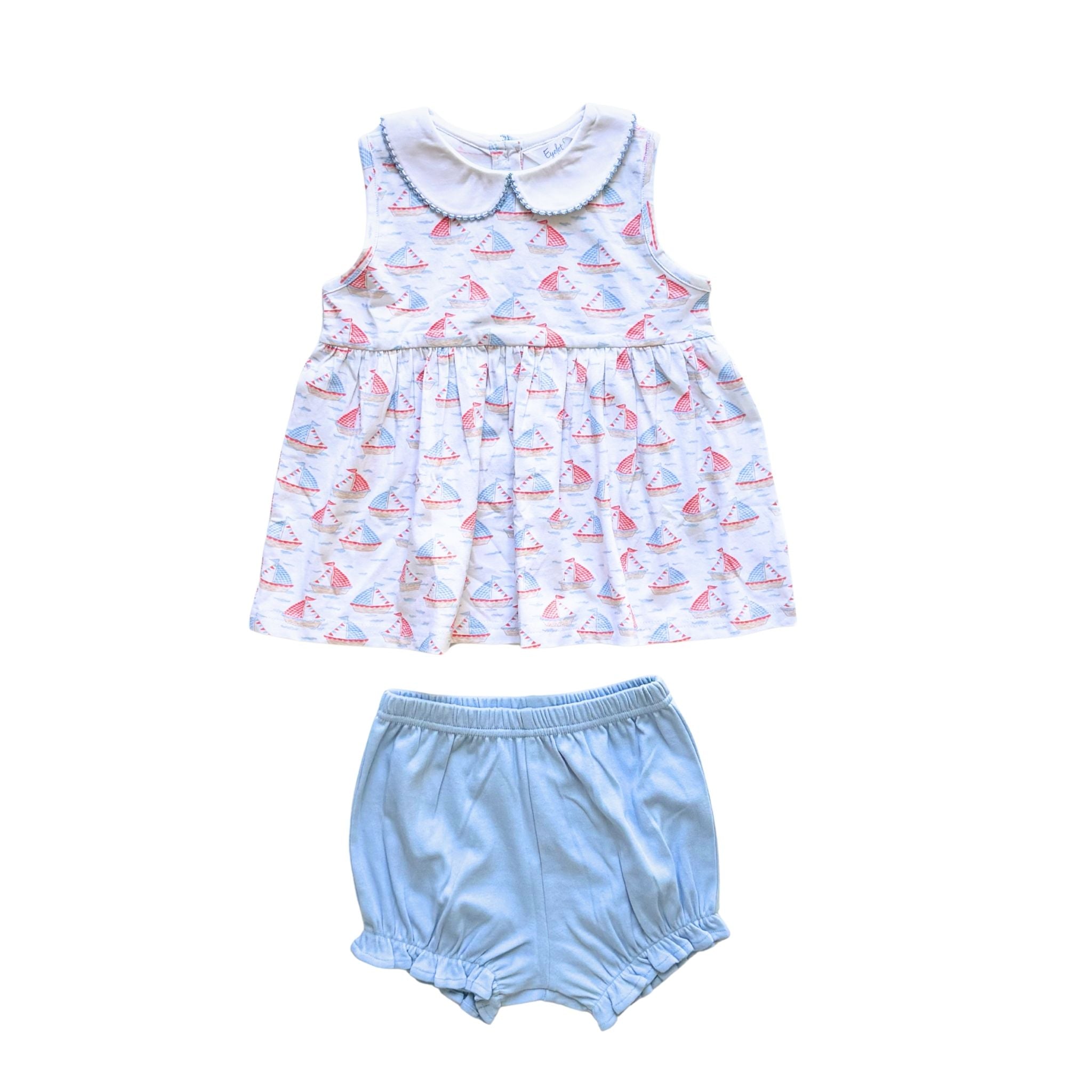 Greta Girls Bloomer Set - Sail On- PRE-ORDER