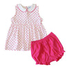 Greta Girls Bloomer Set - Pink Ditsy Floral