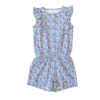 Gretchen Girls Romper - Patriotic Blooms (Pre-order)