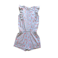 Gretchen Girls Romper - Patriotic Blooms- PRE-ORDER