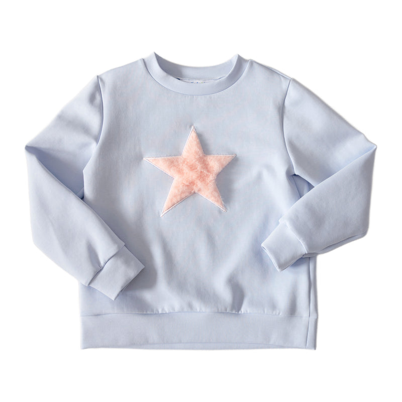 Hope Sweatshirt - Light Blue Fuzzy Star (Pre-order)
