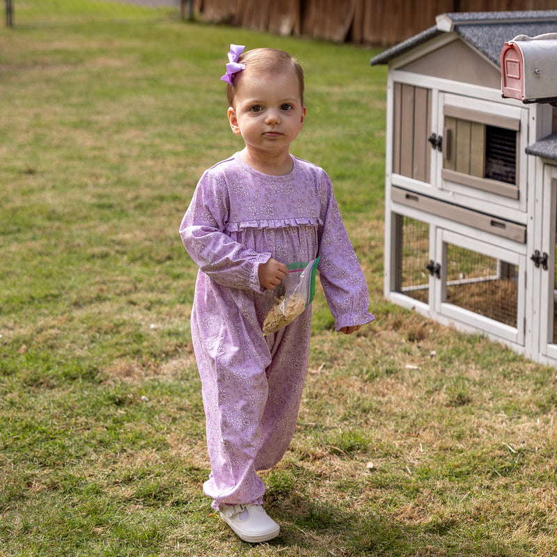 Francie Romper in Orchid Blooms (Pre-Order)