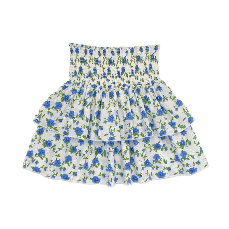 McLaine Girls Skirt - Blue Petals (Pre-order)