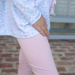 Girls Solid Leggings - Bubblegum Pink