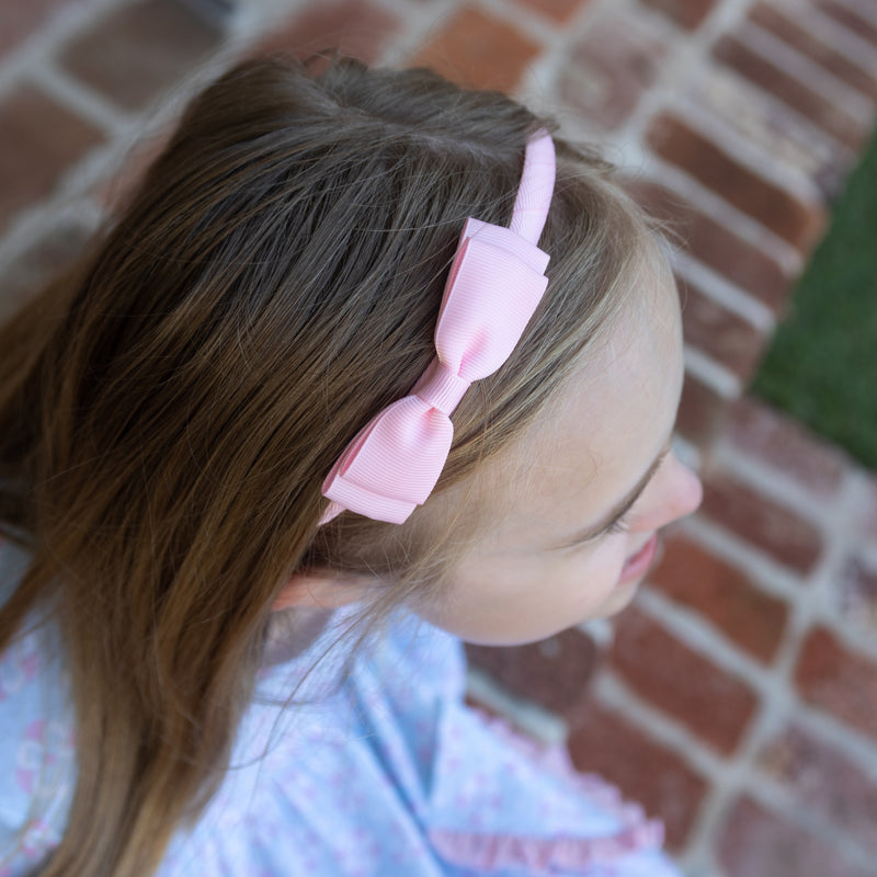 Bow Headband - Light Pink