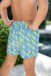 Retro Swim Trunks - Sharks