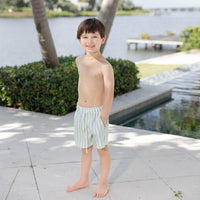 Boys Swim Trunks - Rhodes Stripe