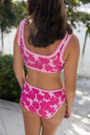 Tank Bikini Set- Pink Peonies (Pre-order)