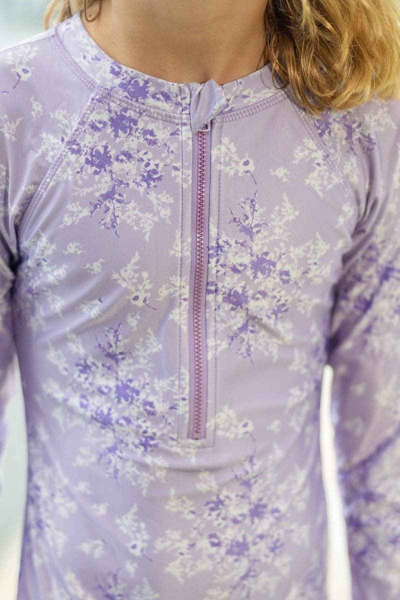 Rashguard Girls Swimsuit - Vintage Lavender (Pre-order)