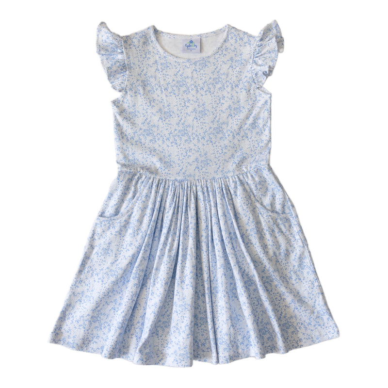 Kate Girls Dress - Blue Fields (Pre-order)