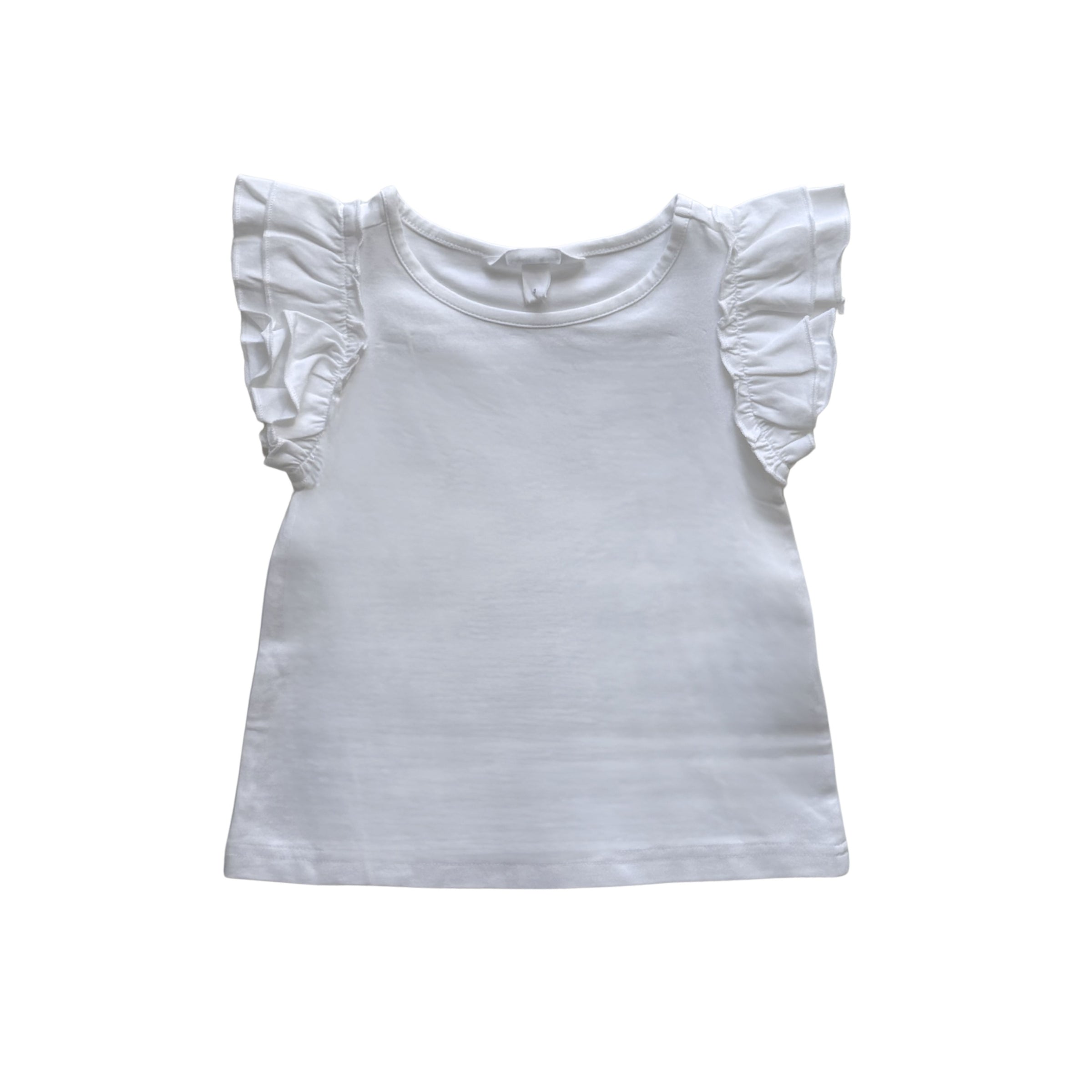 Lainey Girls Top -White with optional Flag and Fireworks-PRE-ORDER