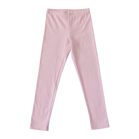 Girl's Bubblegum Pink Leggings – Eyelet & Ivy