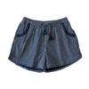 Lela Girls Shorts - Navy Rows (Pre-order)