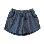 Lela Girls Shorts - Navy Rows
