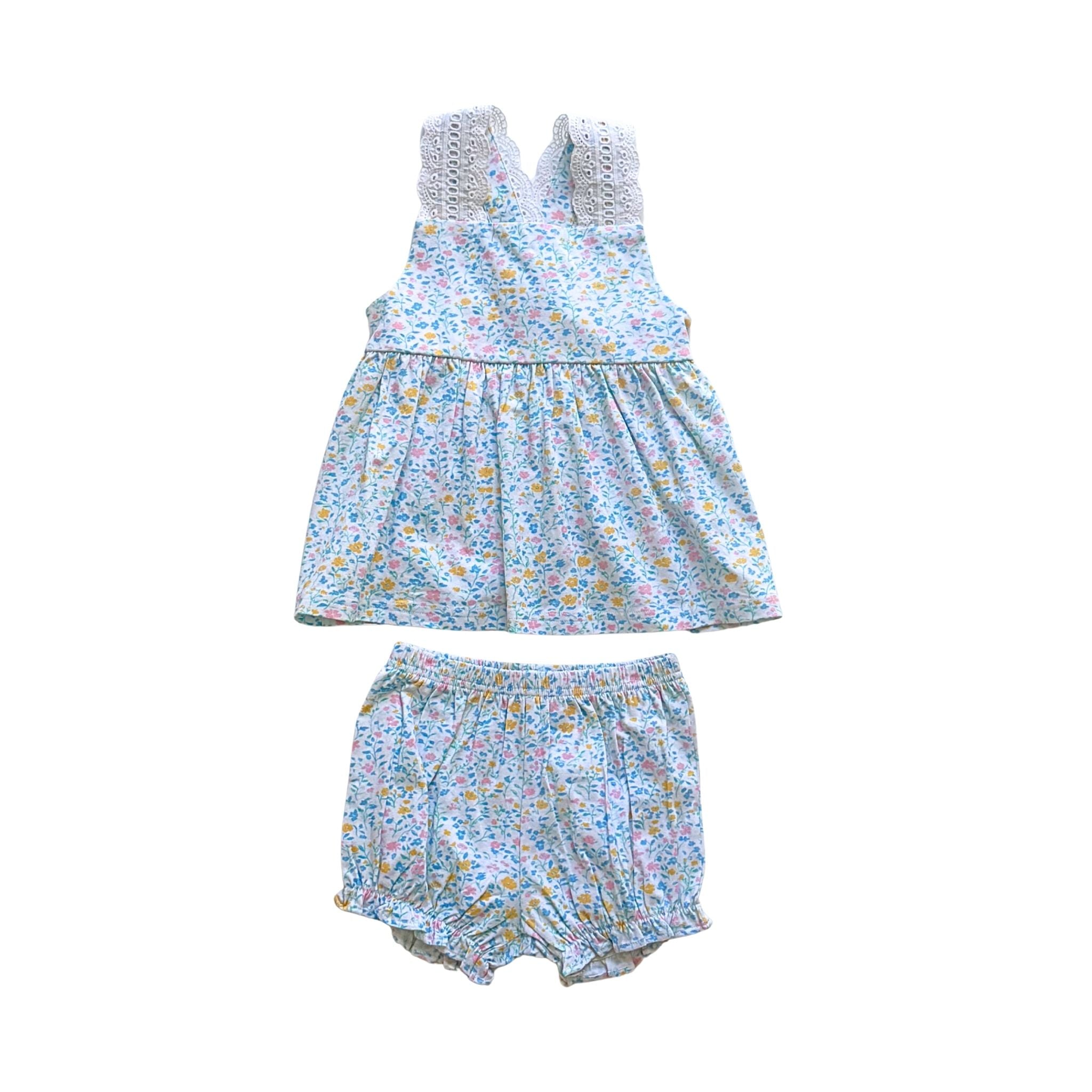 Leslie Girls Bloomer Set - Morning Blooms- PRE-ORDER