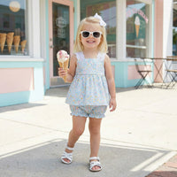 Leslie Girls Bloomer Set - Morning Blooms- PRE-ORDER