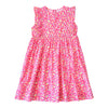 Lolly Girls Dress - Pink Ditsy