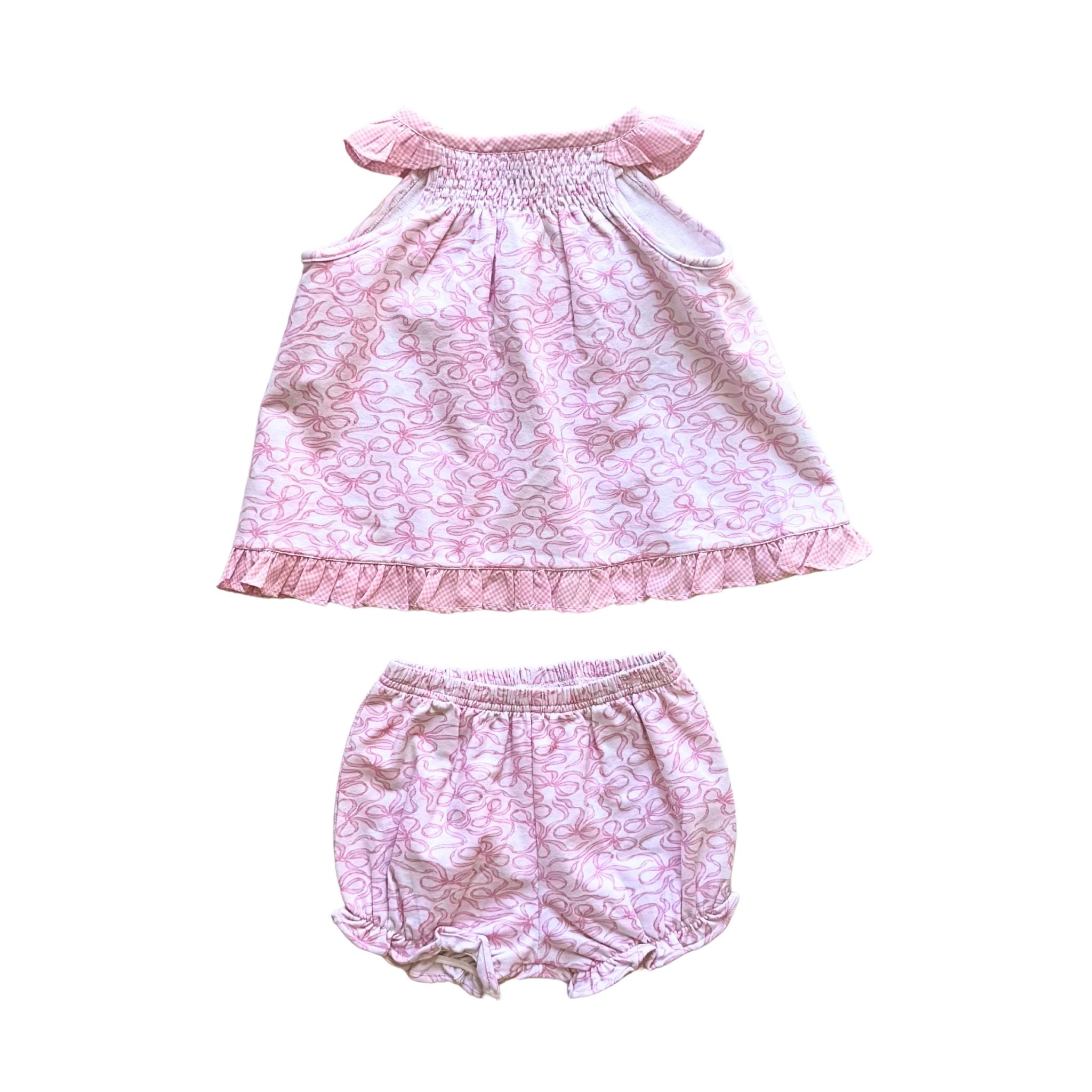 Lou Girls Bloomer Set - Wandering Bows-PRE-ORDER