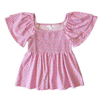 SAMPLE Maggie Top - Rosebud Spray Size 14 and Jr Small