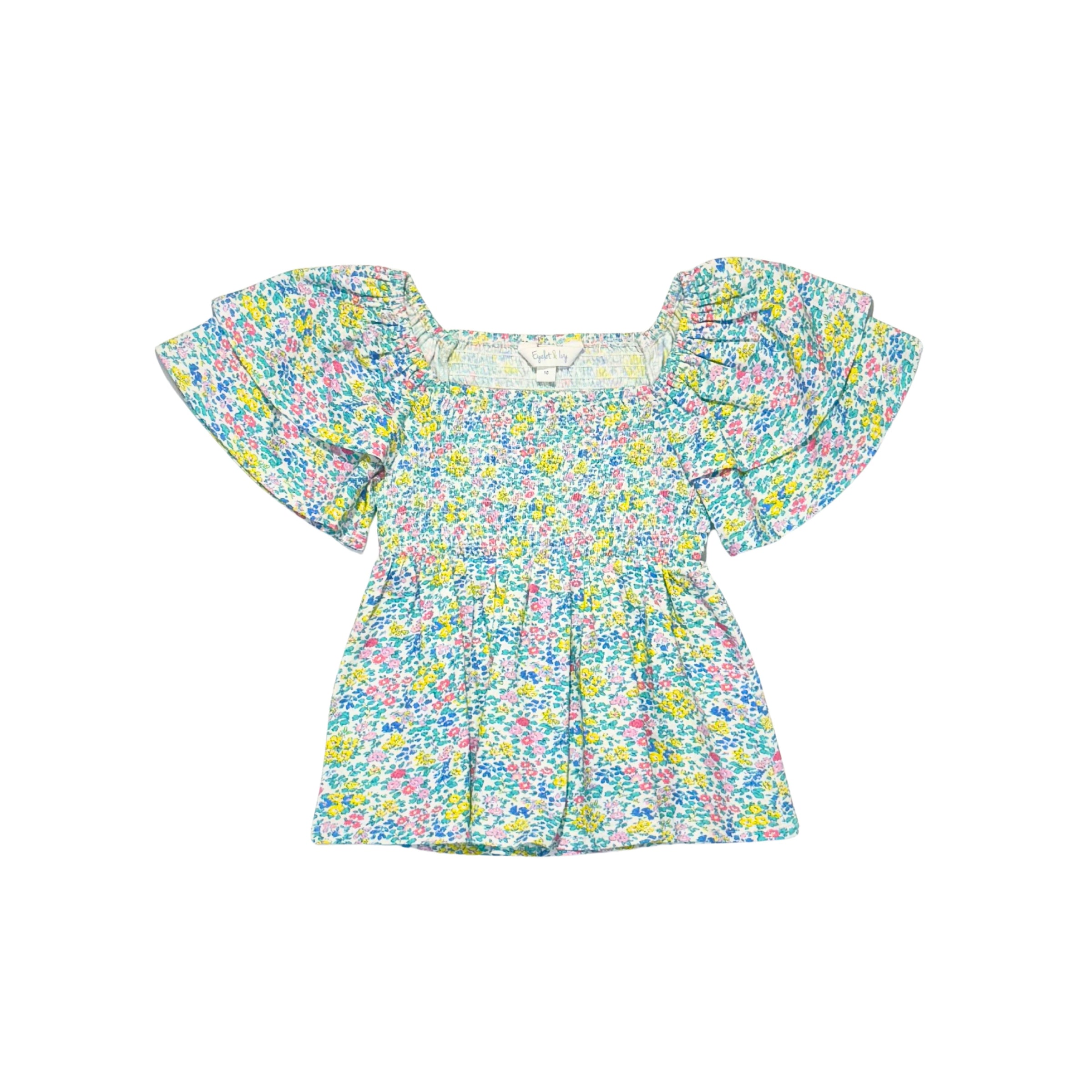 Maggie Top - Spring Floral Spray- PRE-ORDER
