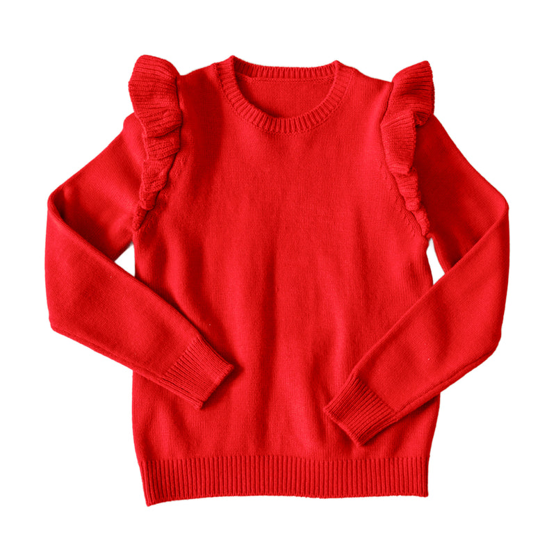 Marley Girls Sweater - Red (Pre-order)