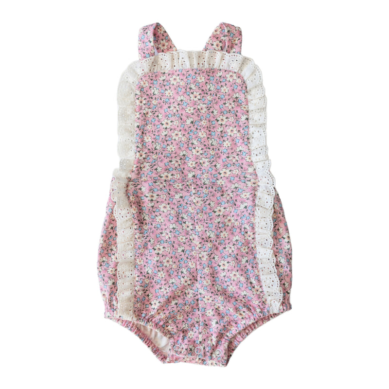 Mary Girls Sunsuit - Magnolia Floral