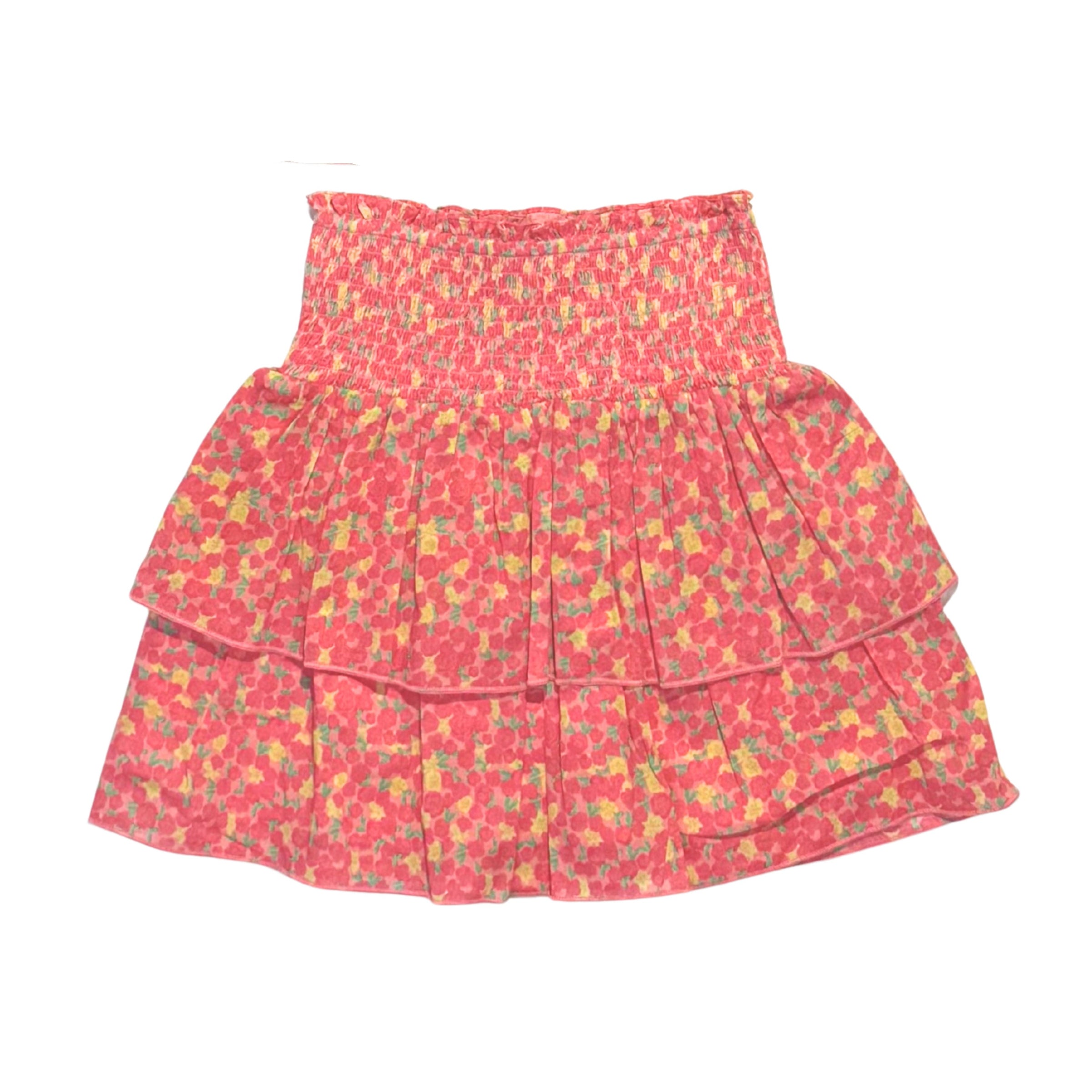 McLaine Girls Skirt - Pink Ditsy-PRE-ORDER