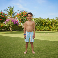 Swim Trunks - Riviera Blue Stripe - PRE-ORDER