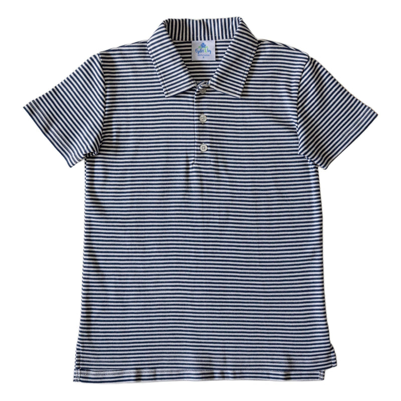 SAMPLE Polo Shirt - Navy Stripe - 8