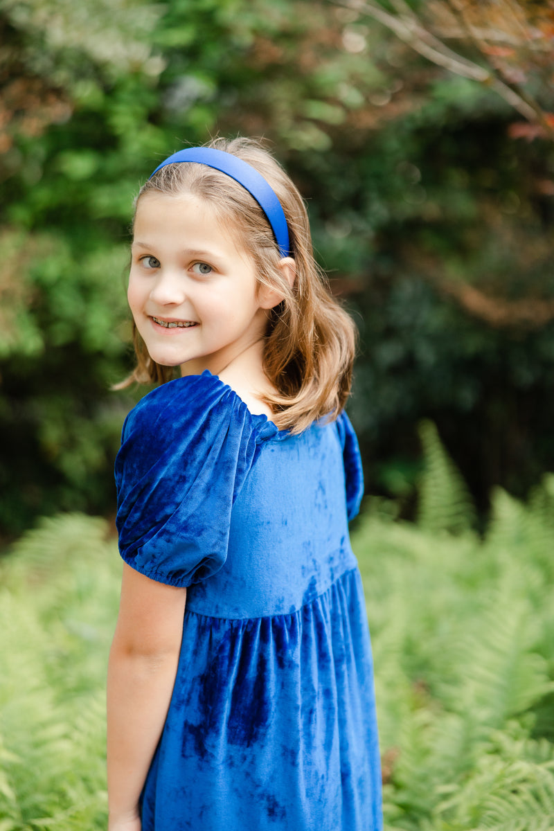 Headband - Royal Blue Satin