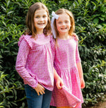 Kate Girls Dress in Pink Posies