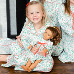 Doll Gown in Mistletoe Posies