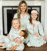 SAMPLE Childrens Comfywear Set - Mistletoe Posies Sizes 4 and 5