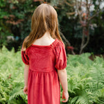 Harper Dress - Red Velveteen