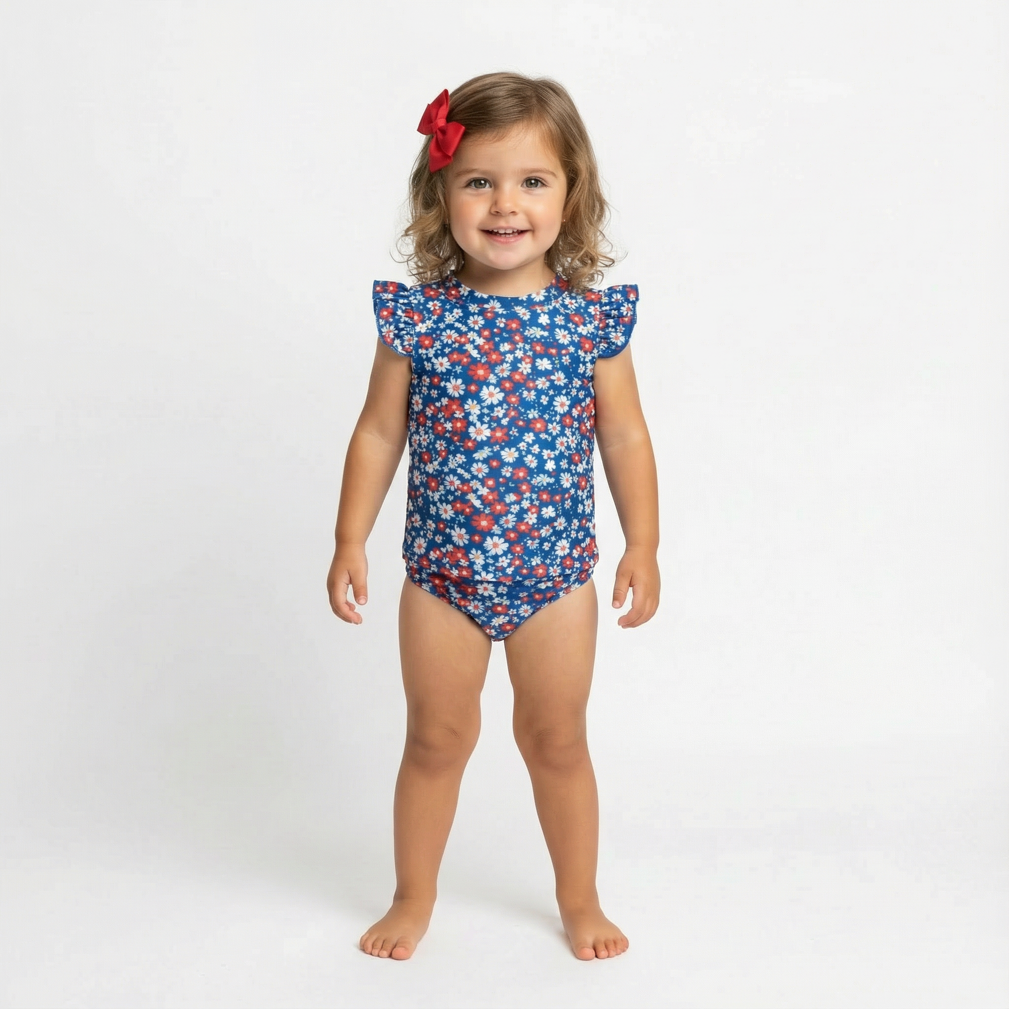 Sleeveless Rashguard Girls Set- Patriotic - PRE-ORDER