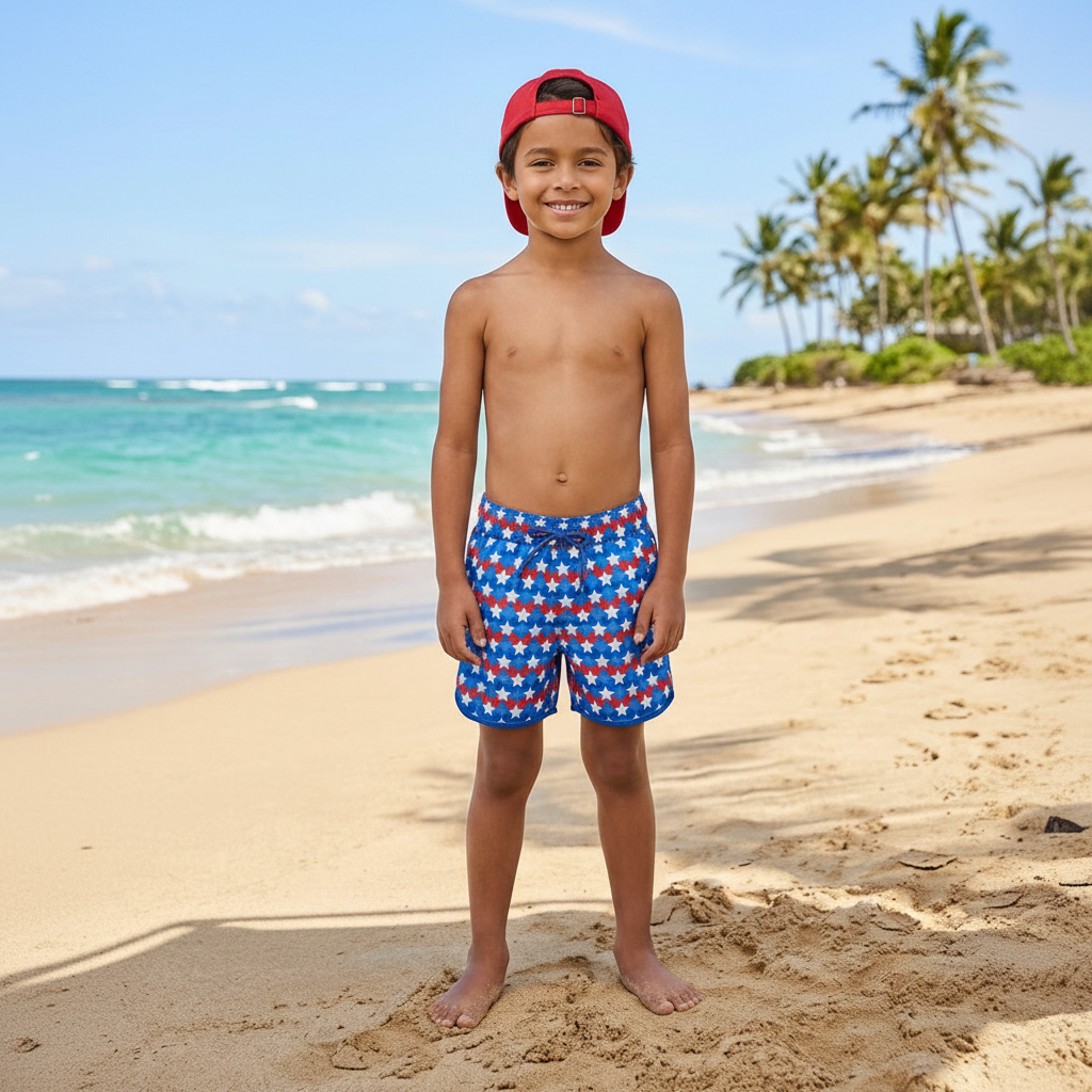 Swim Trunks - Patriotic Stars - PRE-ORDER